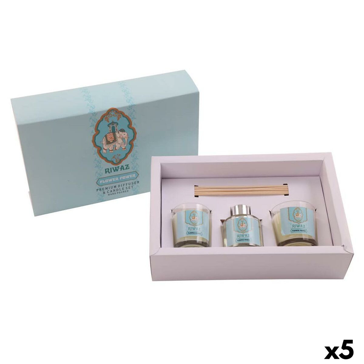 Doftljus DKD Home Decor Indier 30 Delar (5 antal) (3) - 2