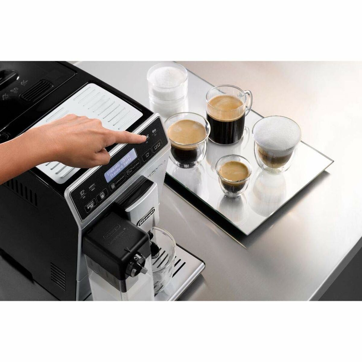 Superautomatisk kaffebryggare DeLonghi Cappuccino ETAM 29.660.SB Silvrig 1450 W 15 bar 1,4 L - 6