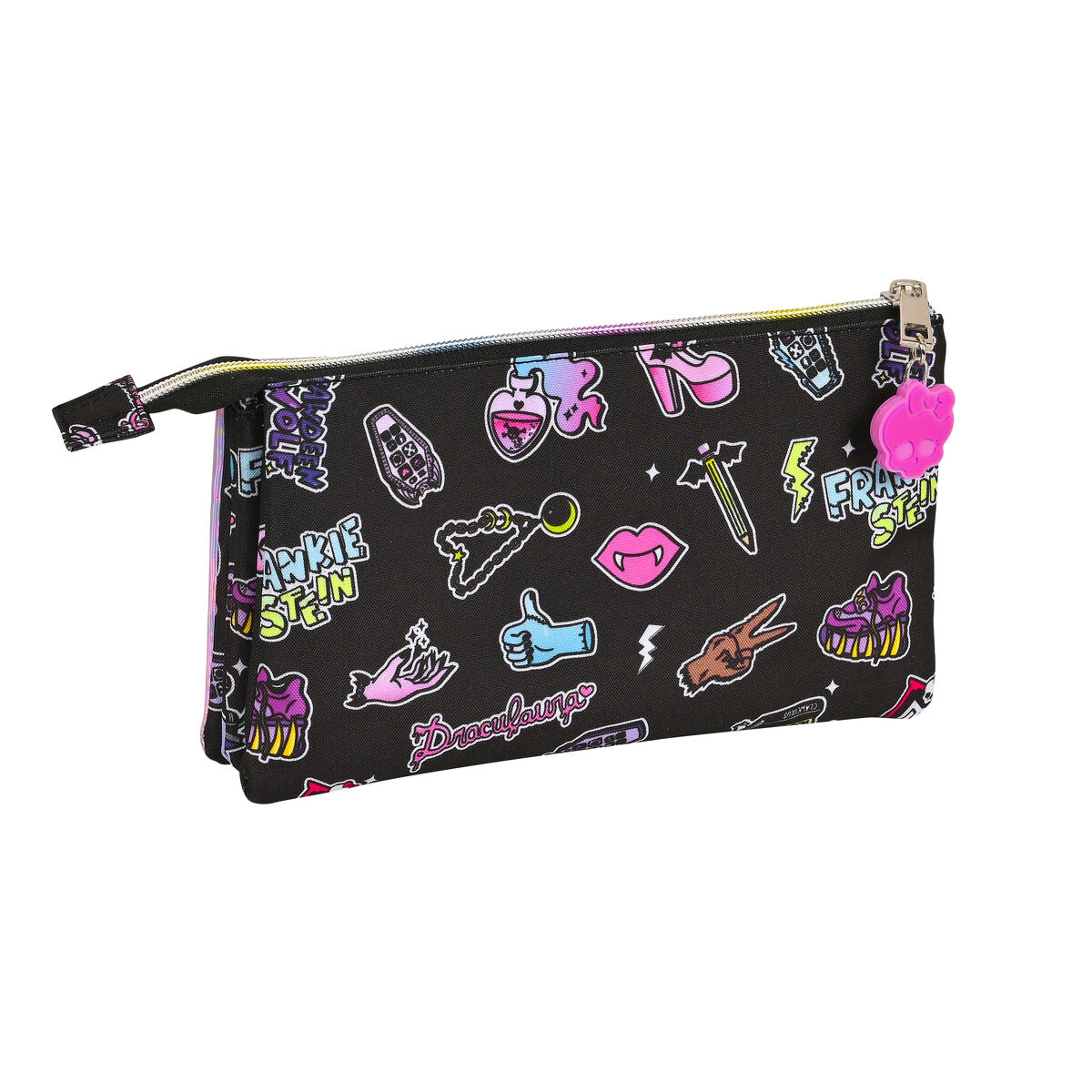 Dubbel bär-allt Monster High Creep Svart 22 x 12 x 3 cm - 2