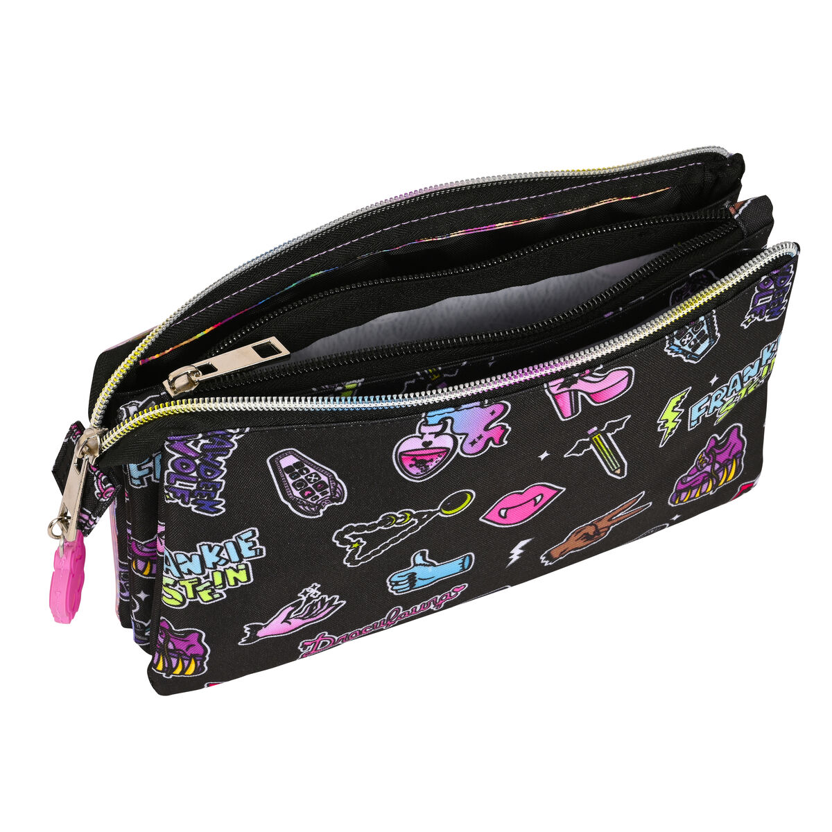 Dubbel bär-allt Monster High Creep Svart 22 x 12 x 3 cm - 3