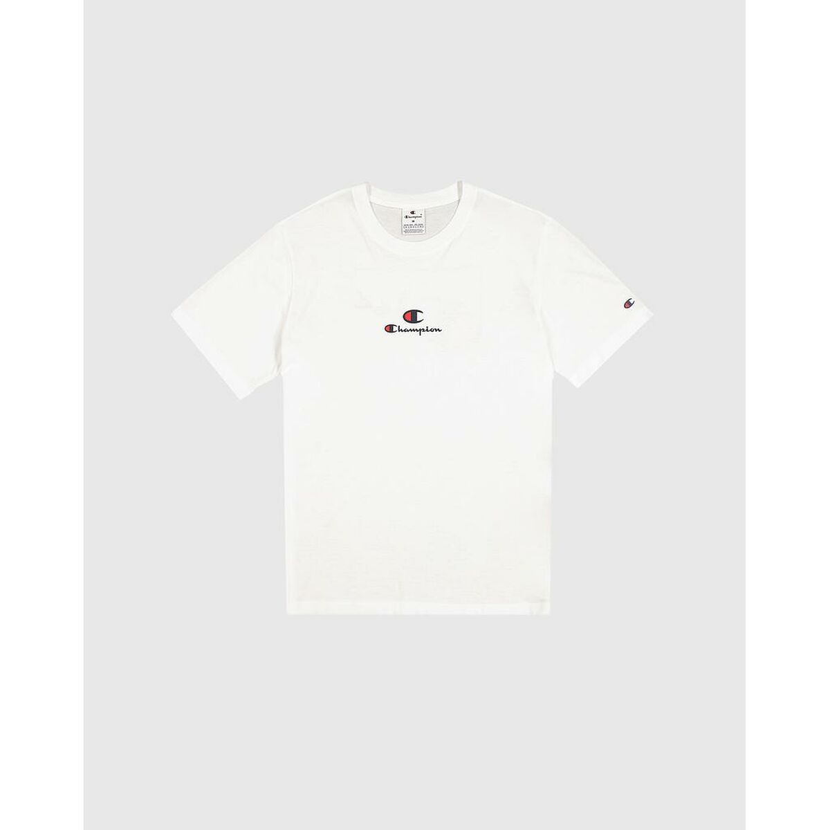 T-shirt med kortärm Herr Champion CHAMPION SS TEE 220775 Vit - 2