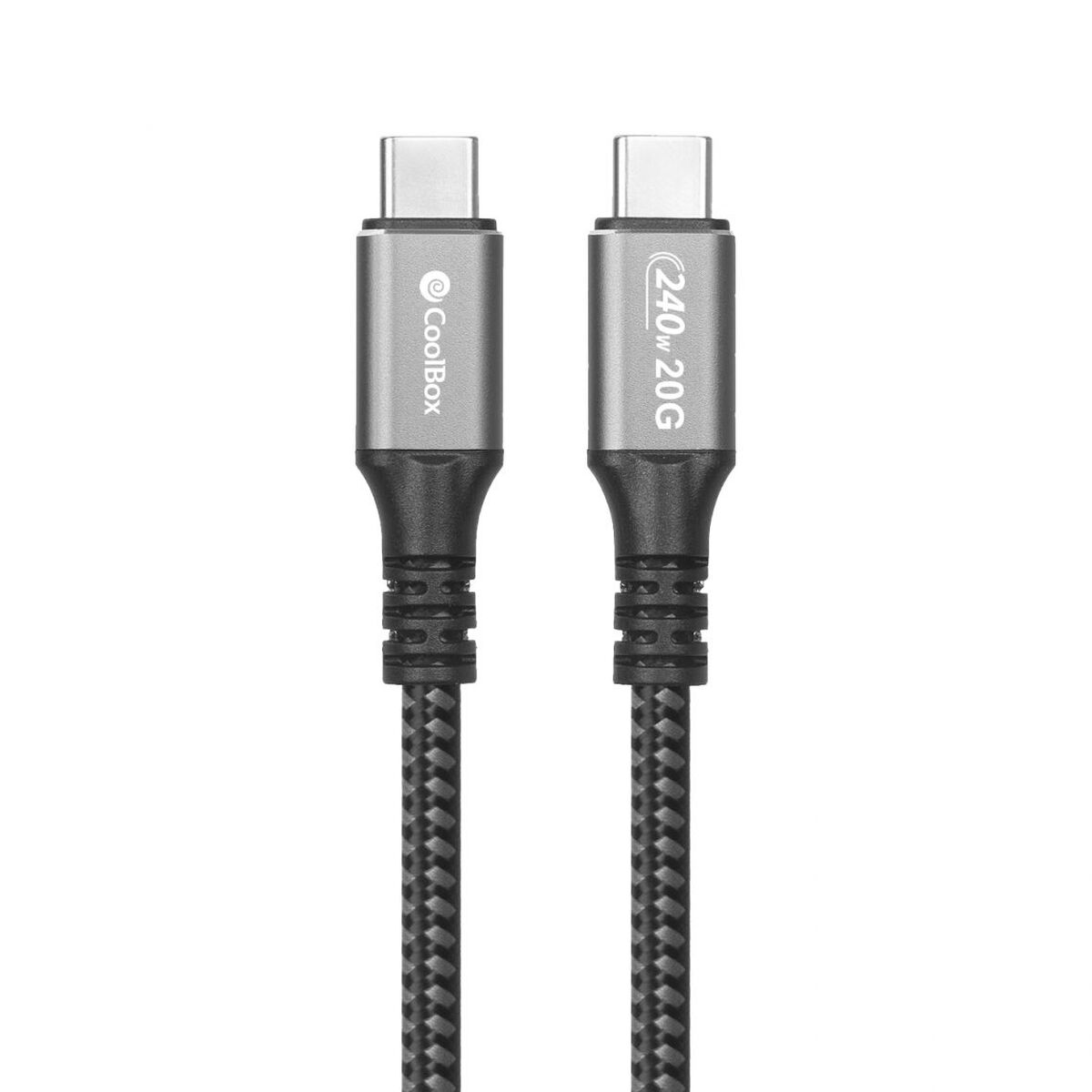 USB-C-kabel CoolBox COO-CAB-UC-240W 1,2 m Grå - 2