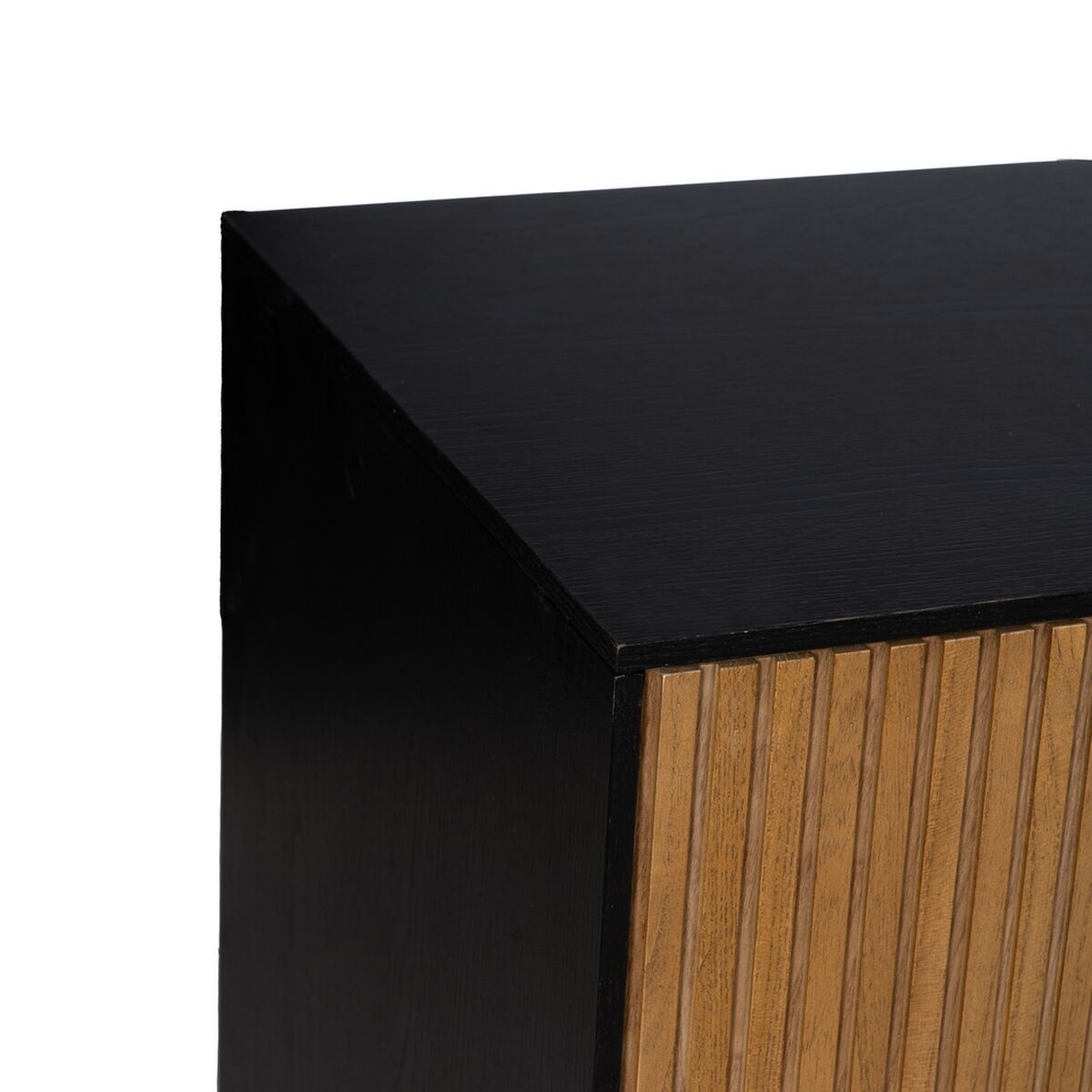 Skänk ORLEANS Svart Naturell Järn Trä MDF 204 x 40 x 81,5 cm - 4