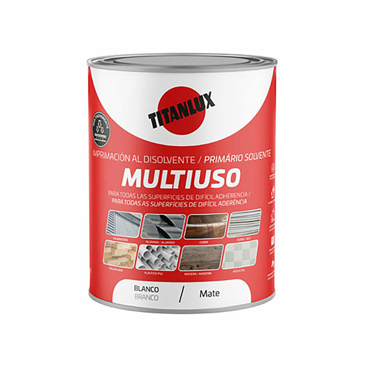 Grundfärg Titanlux Vit Matt 750 ml