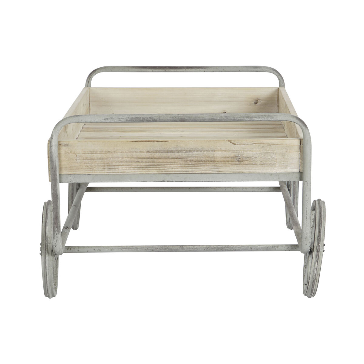 Sidobord DKD Home Decor Grå Naturell Metall Gran Granträ 110 x 67 x 46 cm - 4