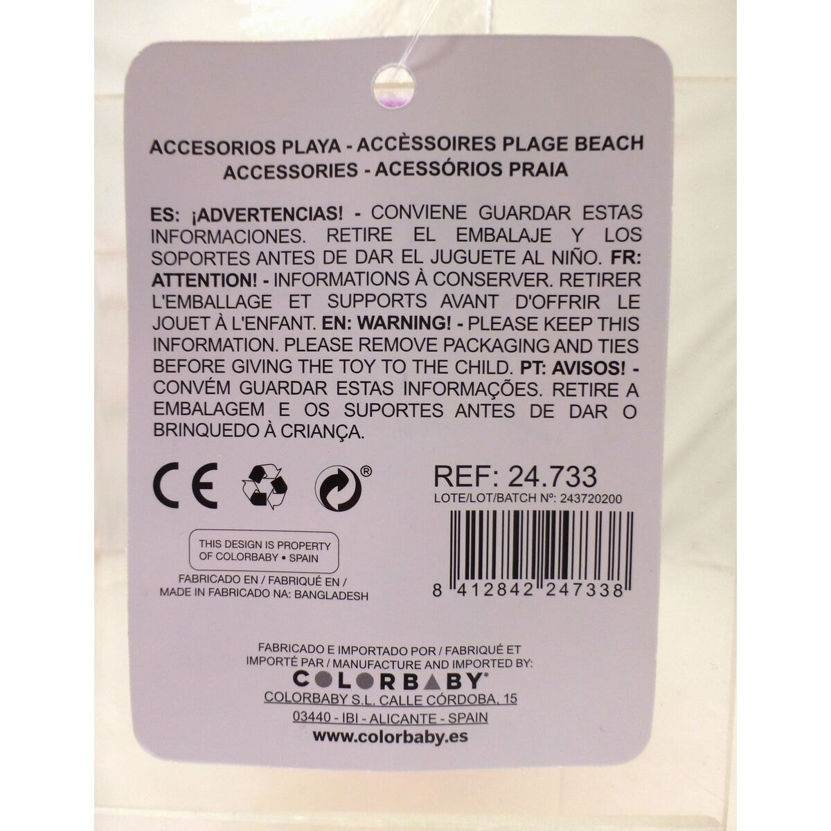 Strandleksaker set Colorbaby 39 cm (24 antal) - 6