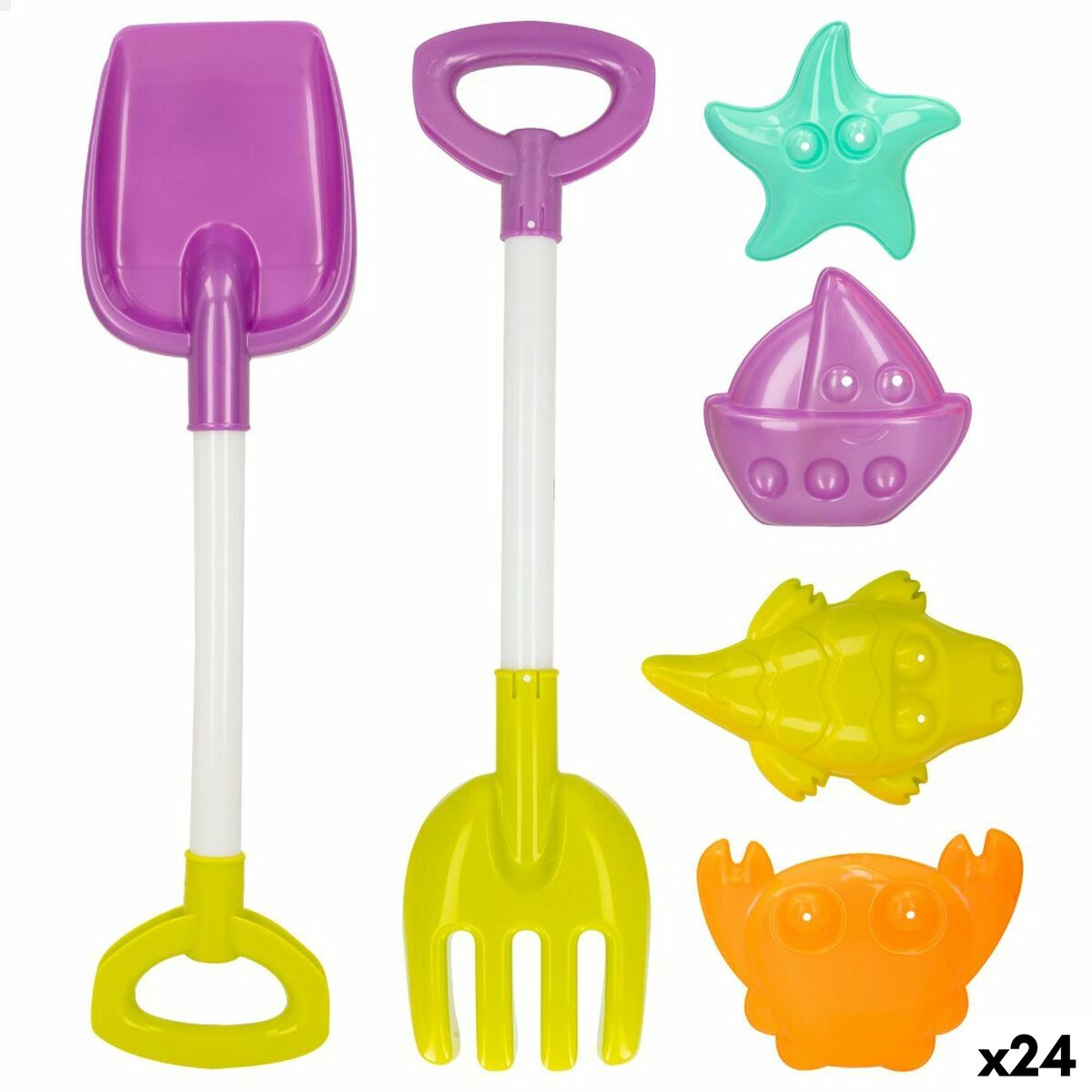 Strandleksaker set Colorbaby 39 cm (24 antal) - 8