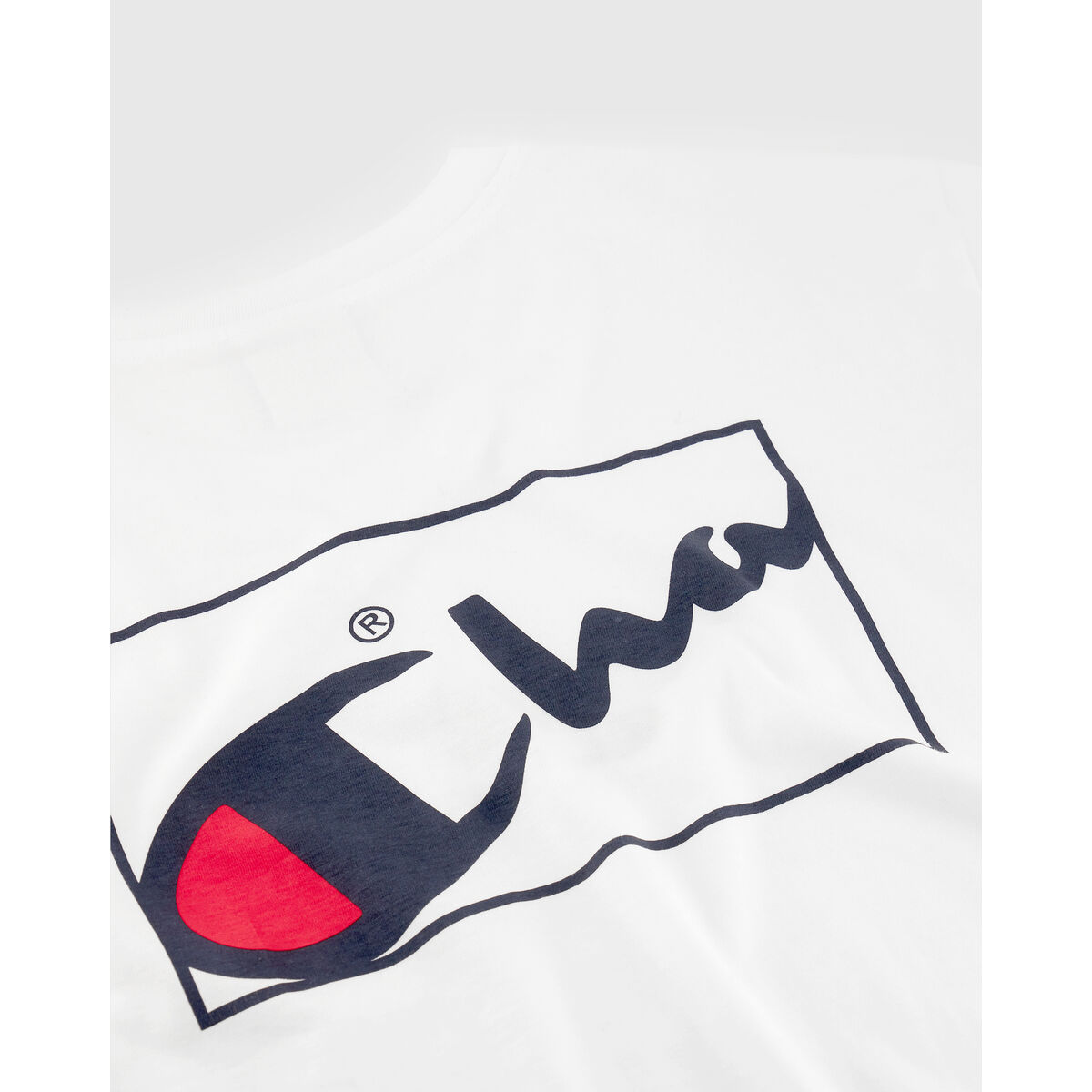 T-shirt med kortärm Herr Champion CHAMPION SS TEE 220775 Vit - 3