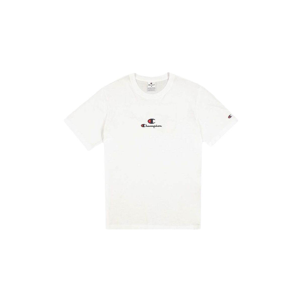 T-shirt med kortärm Herr Champion CHAMPION SS TEE 220775 Vit