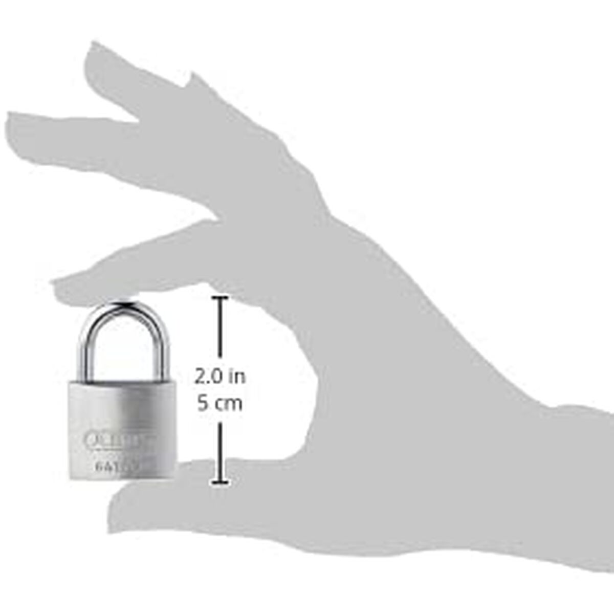 Hänglås med nyckel ABUS Titalium 64ti/30 Stål Aluminium normal (3 cm) - 2