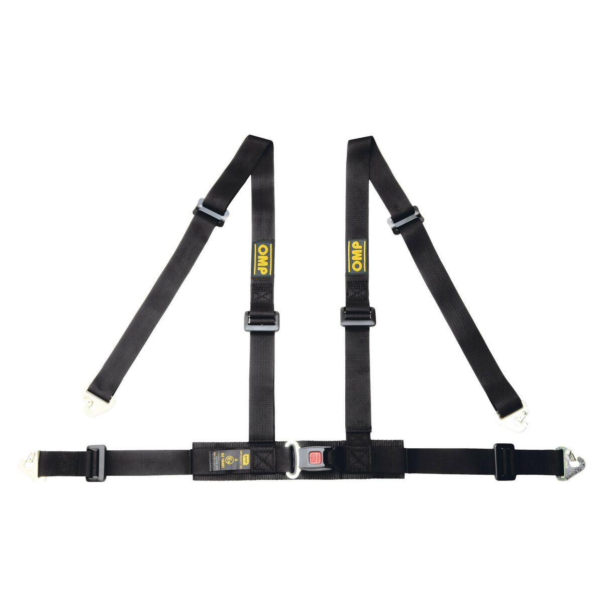 Harness with 4 fastening points OMP OMPDA0-0507-A01-071 Karbinhake 2" Svart