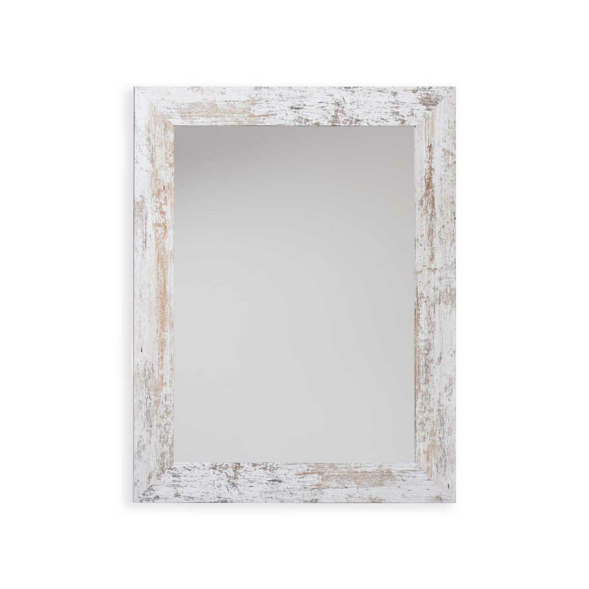Väggspegel Harry Vit Trä Glas 64,5 x 84,5 x 1,5 cm (2 antal) - 2