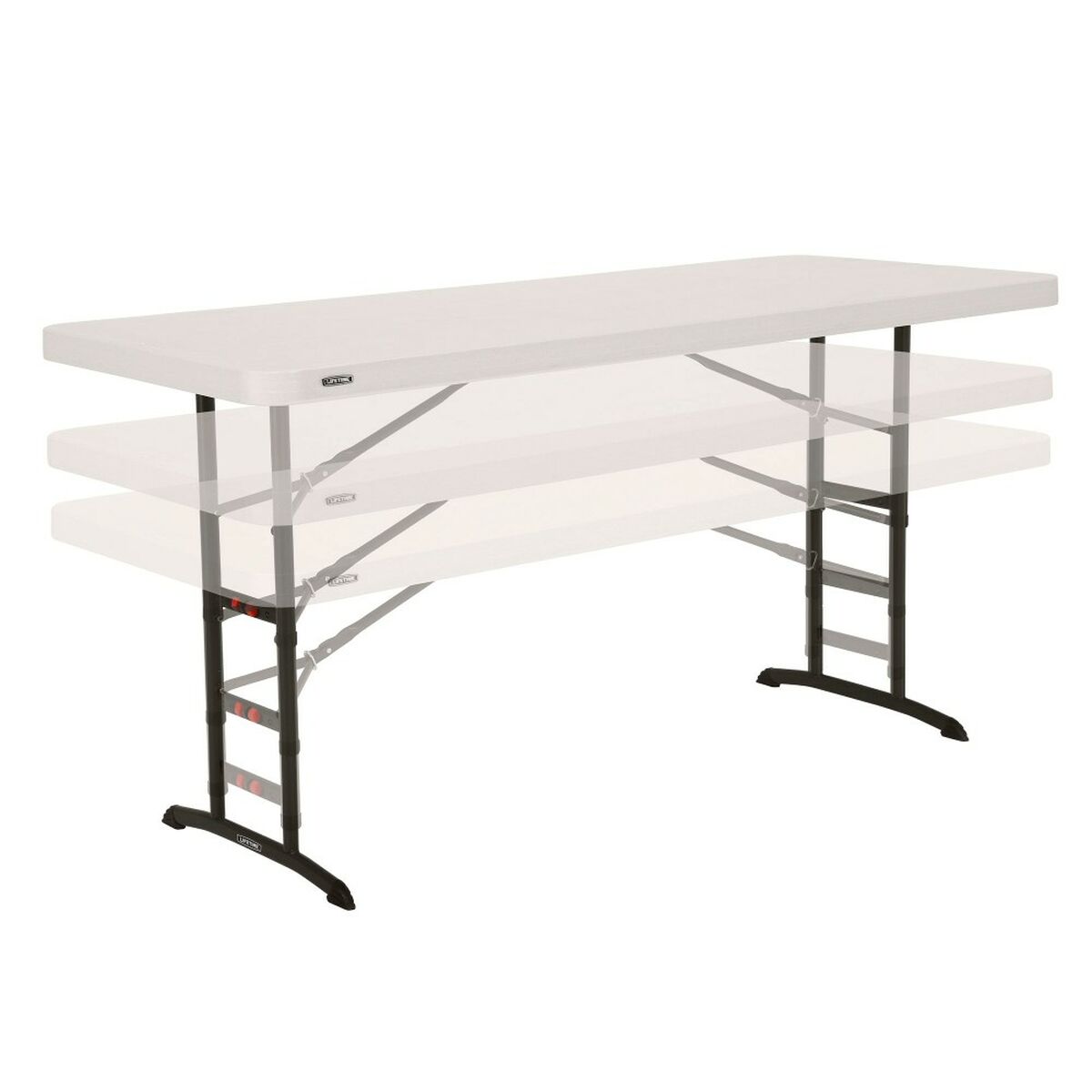 Fällbord Lifetime Vit Stål Plast 183 x 91 x 76 cm - 7