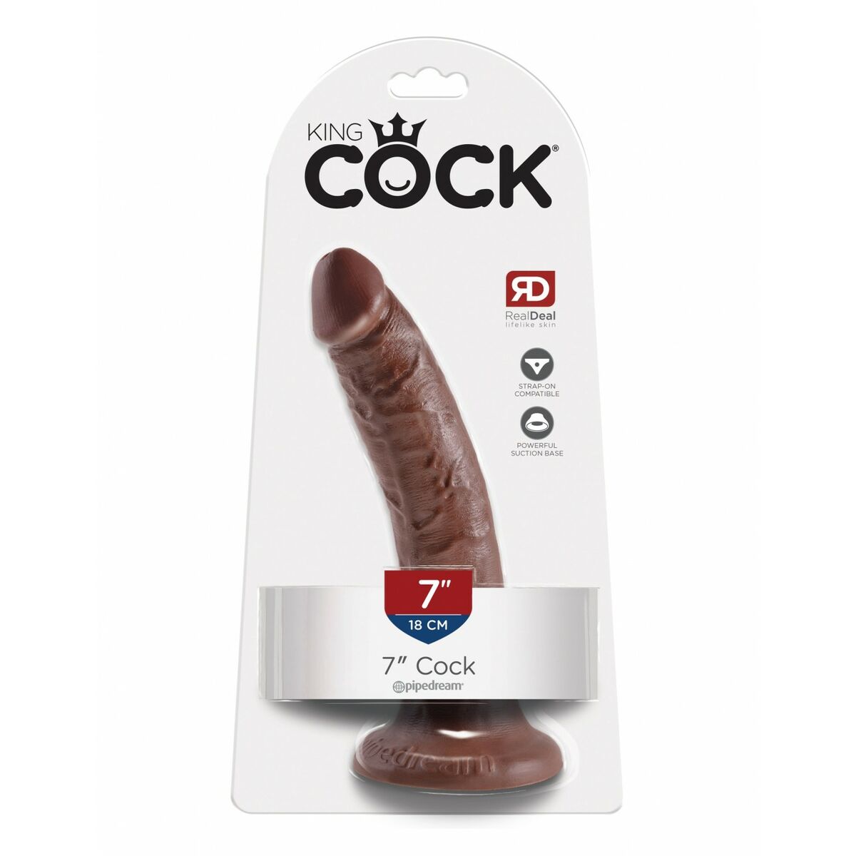 Dildo Pipedream King Cock Brun - 2