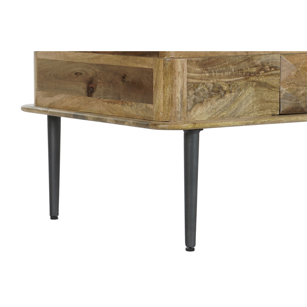 Soffbord DKD Home Decor 116 x 60 x 46 cm Metall Aluminium Mangoträ - 2