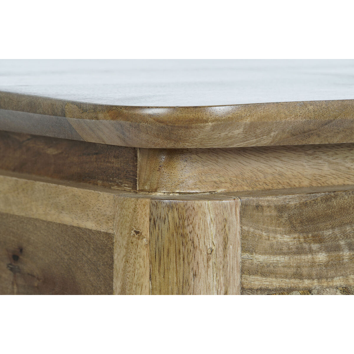 Soffbord DKD Home Decor 116 x 60 x 46 cm Metall Aluminium Mangoträ - 4
