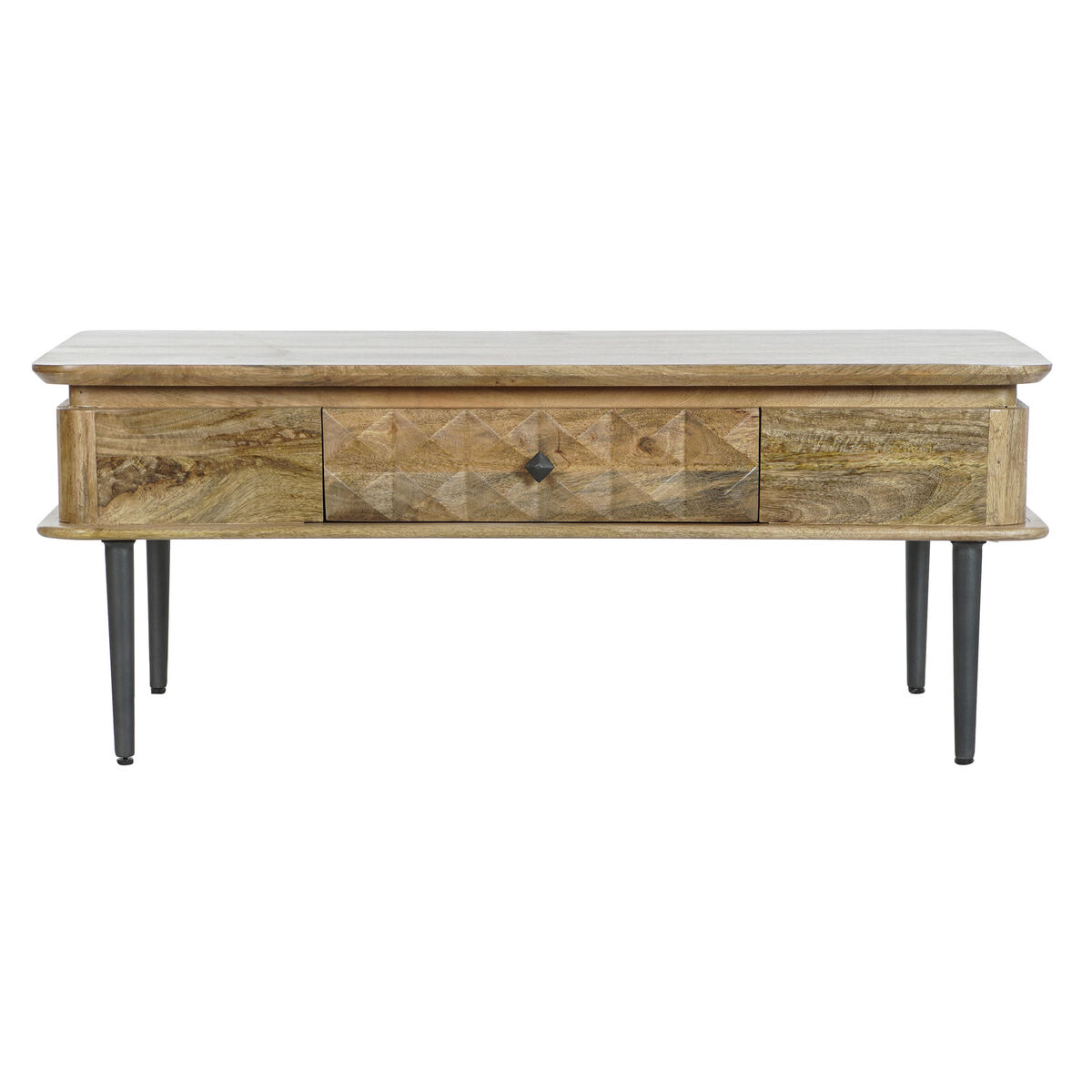 Soffbord DKD Home Decor 116 x 60 x 46 cm Metall Aluminium Mangoträ - 6