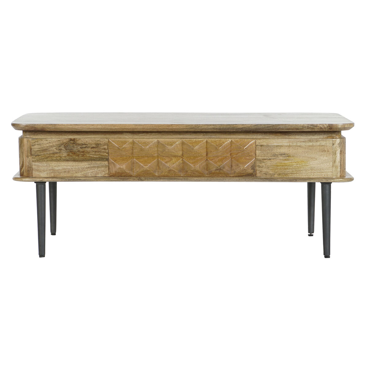 Soffbord DKD Home Decor 116 x 60 x 46 cm Metall Aluminium Mangoträ - 5