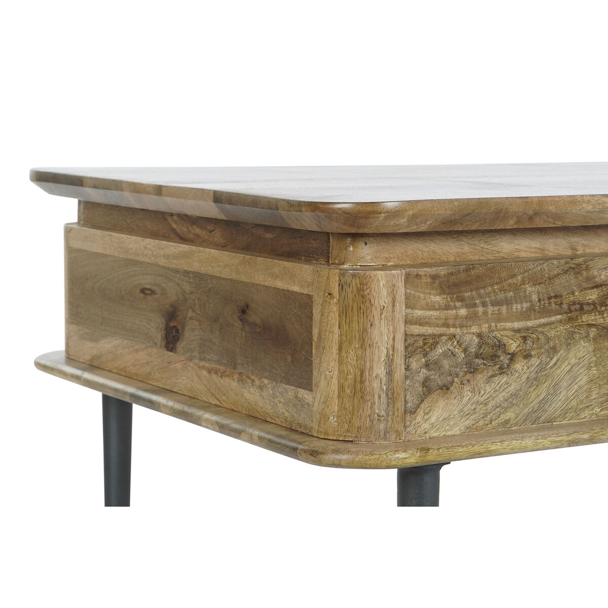 Soffbord DKD Home Decor 116 x 60 x 46 cm Metall Aluminium Mangoträ - 3