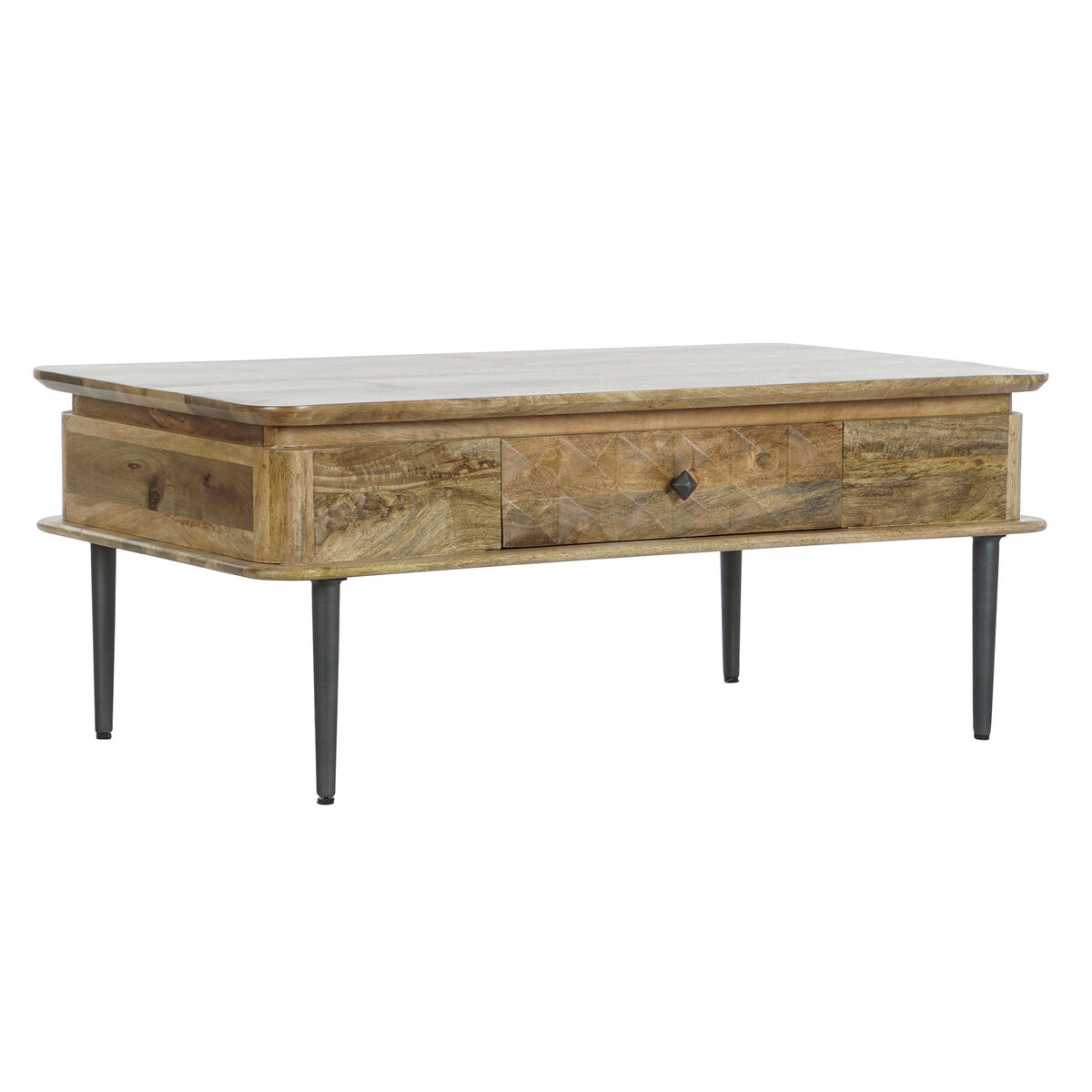 Soffbord DKD Home Decor 116 x 60 x 46 cm Metall Aluminium Mangoträ - 9