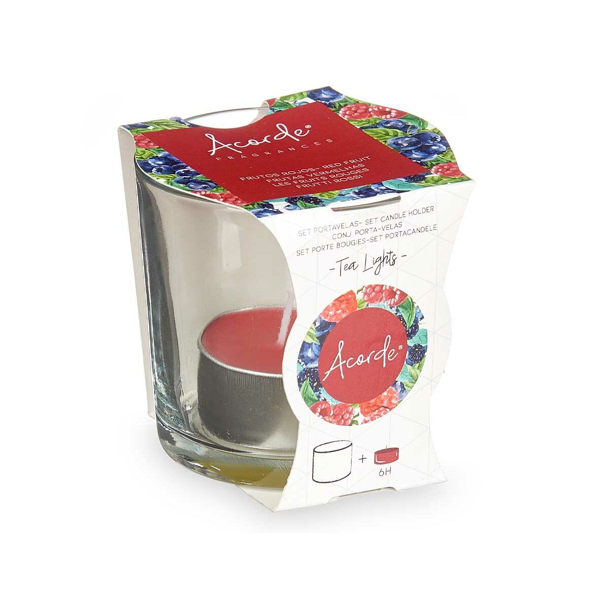 Doftljus Acorde Tealight Röda Bär (12 antal) - 2