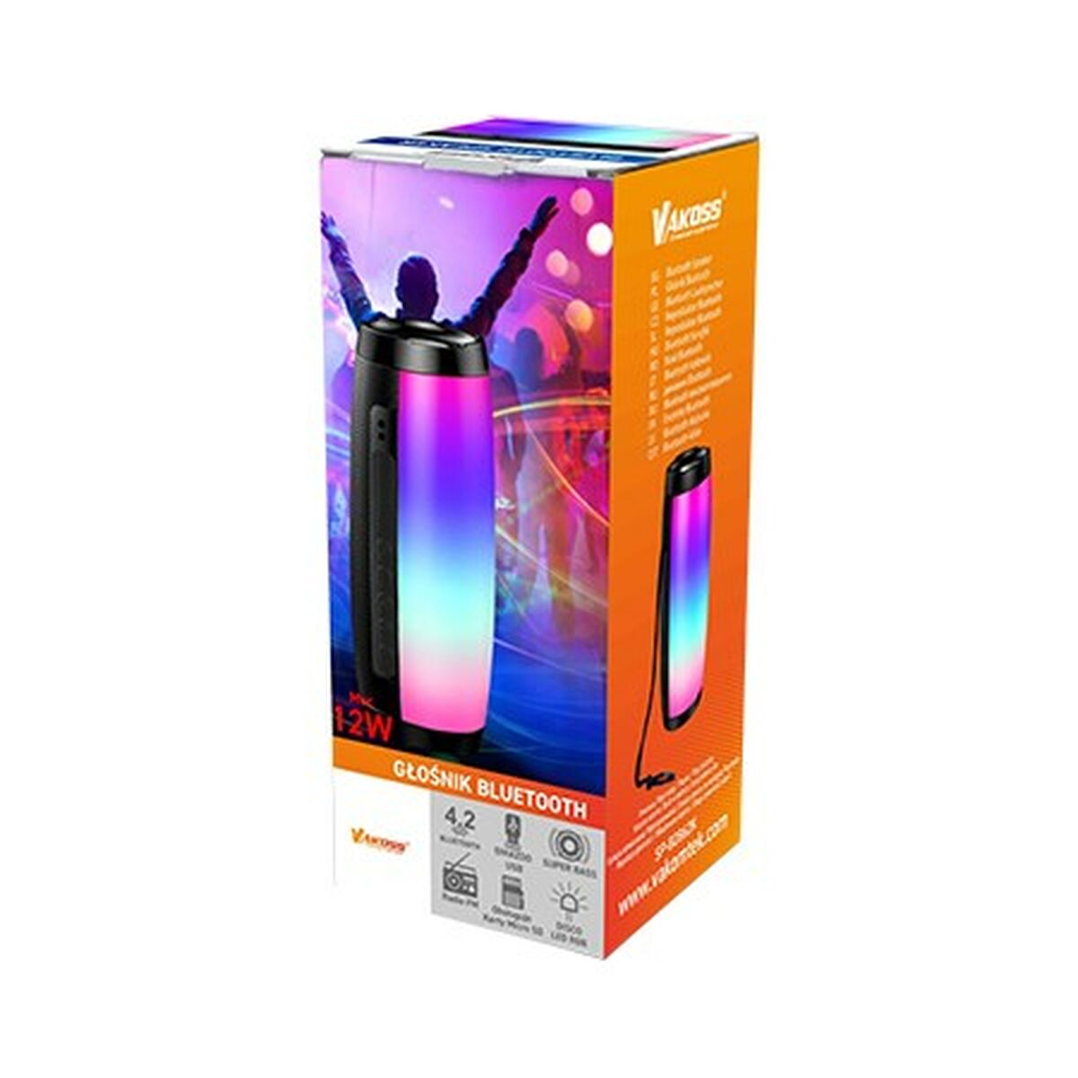 Bärbar Bluetooth Högtalare Vakoss SP-B2862K Svart 6 W - 3