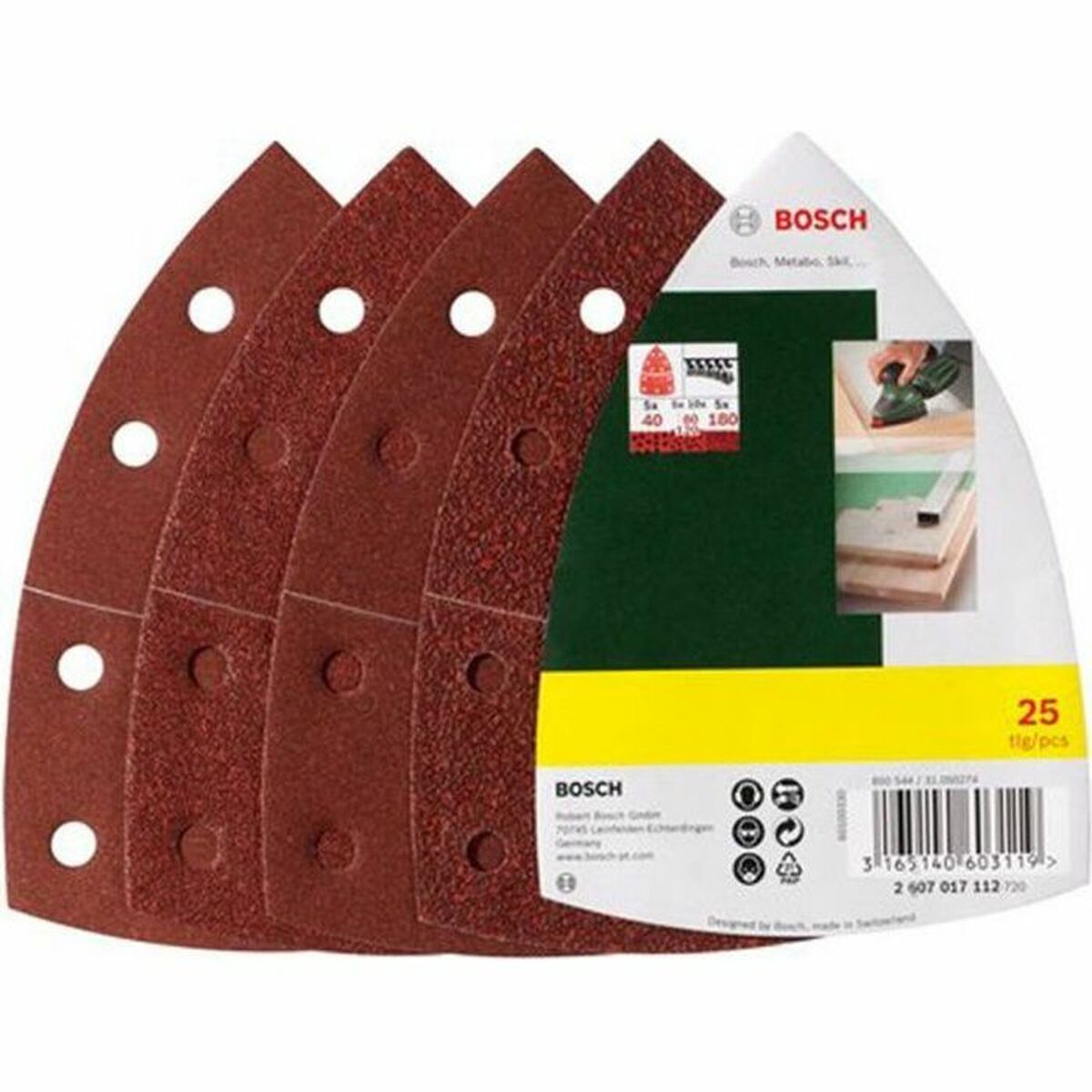 Slipskiva BOSCH (25 antal)