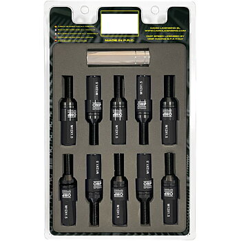 Skruvsats OMP OMPS09981201 28 mm Svart M12 x 1,50