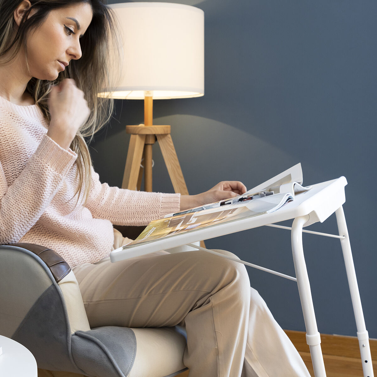 Fällbart sidobord med flera lägen Foldy Table InnovaGoods - 7