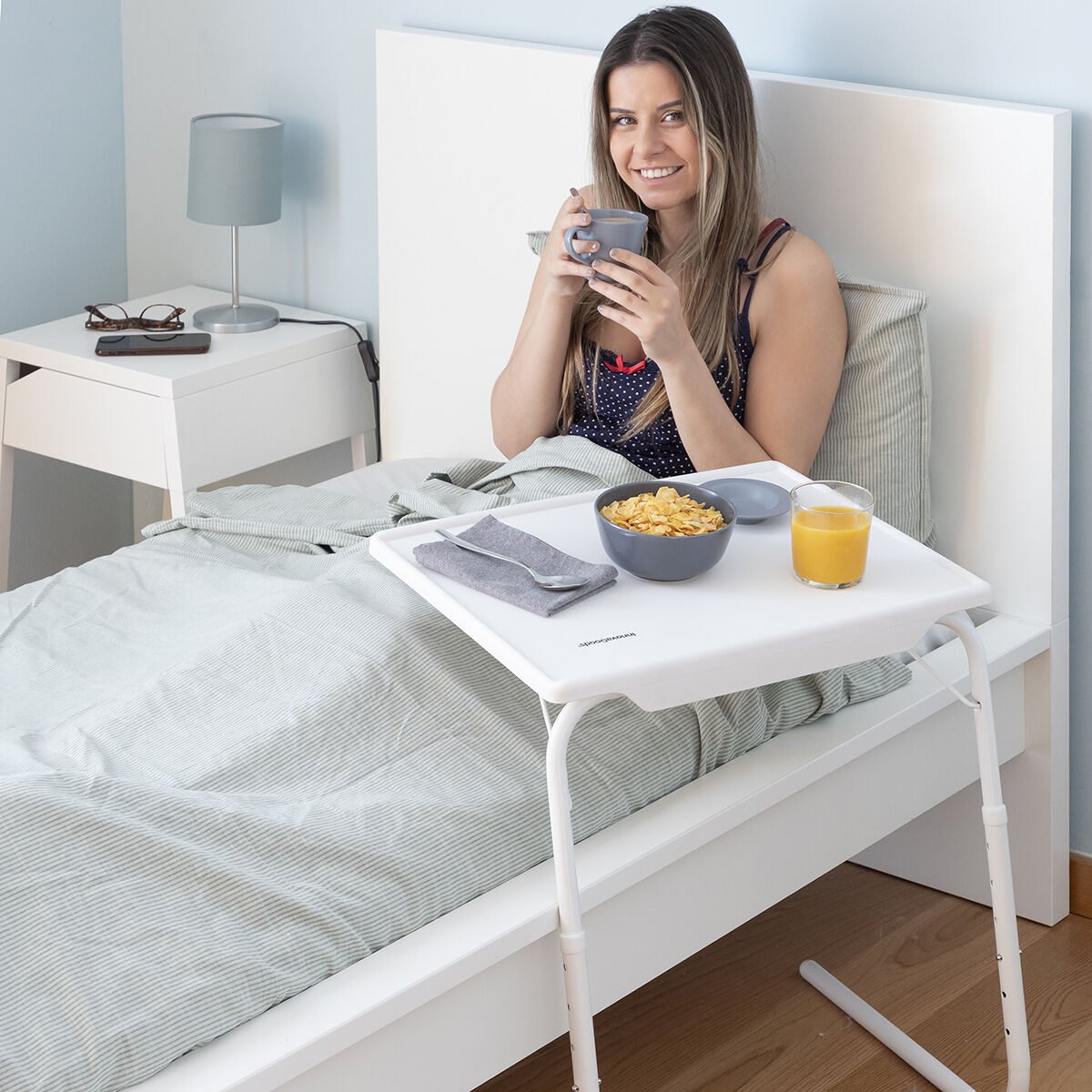 Fällbart sidobord med flera lägen Foldy Table InnovaGoods - 10