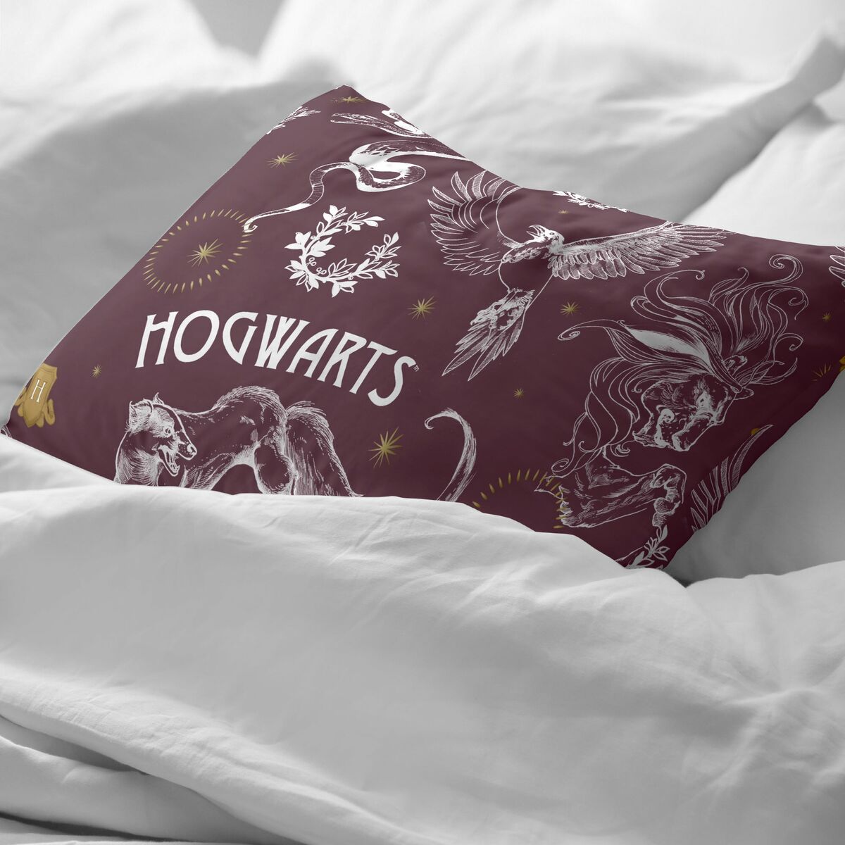 Örngott Harry Potter Creatures Multicolour 175 Trådar 50x80cm 50 x 80 cm 100% bomull - 3