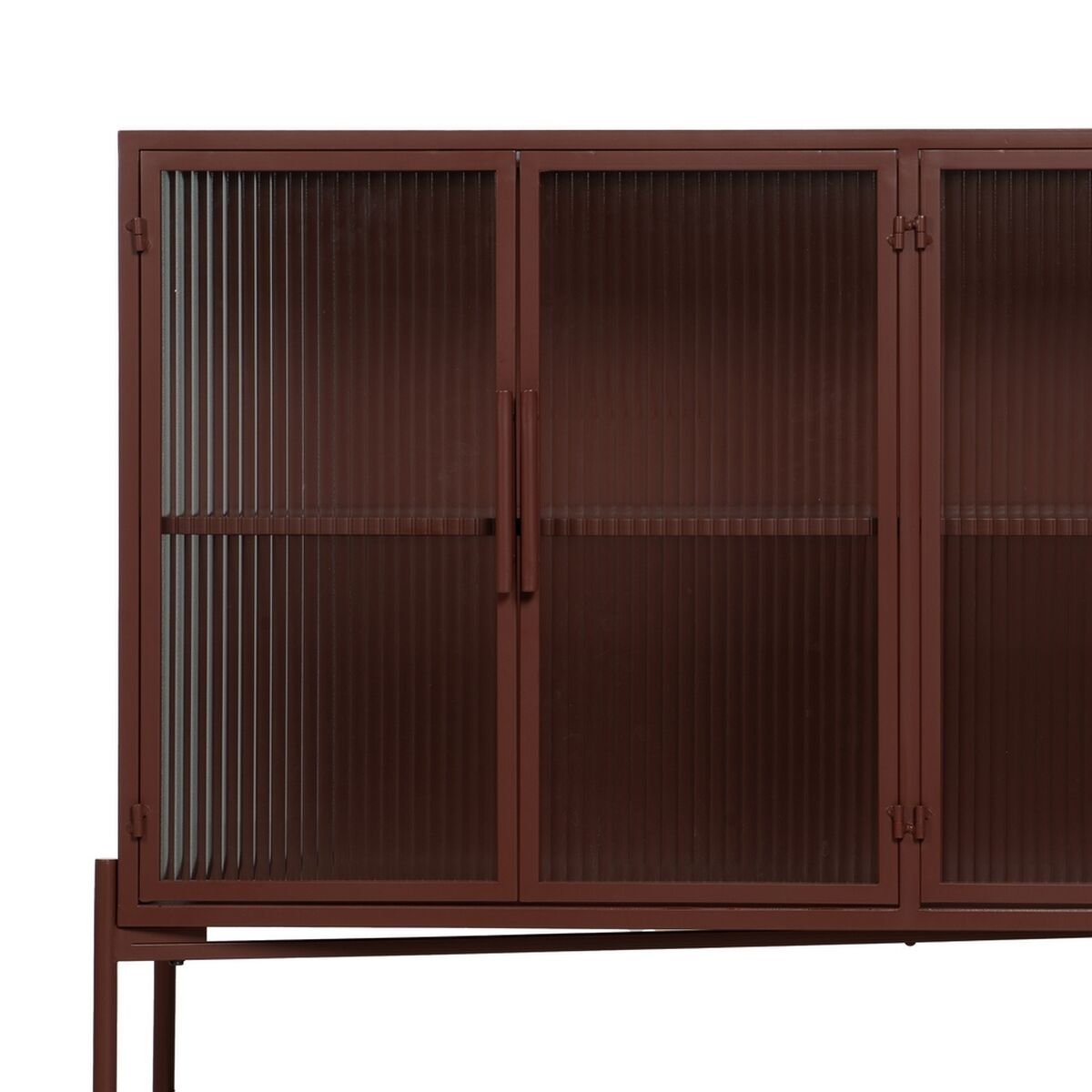 Skänk Takpanna Glas Järn 120 x 35 x 85 cm - 5