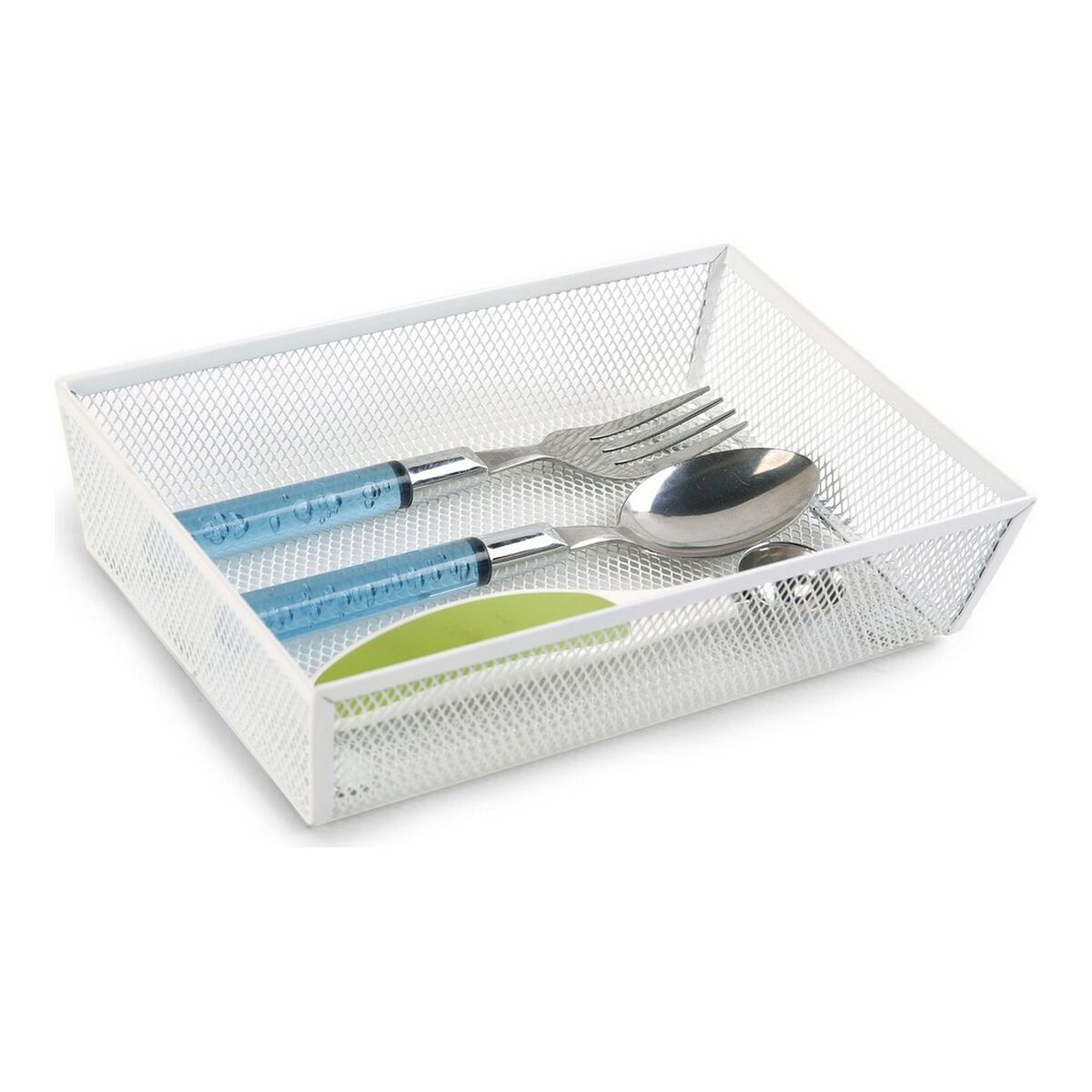 Besticks-sortering Confortime Metall Vit (21,8 x 15,24 x 5,2 cm) - 4