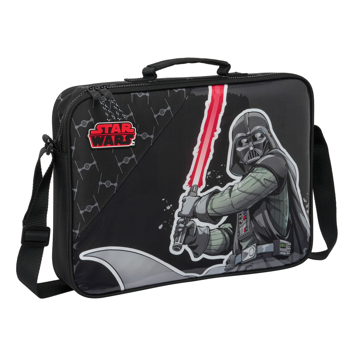 Skolväska Star Wars The fighter Svart 38 x 28 x 6 cm