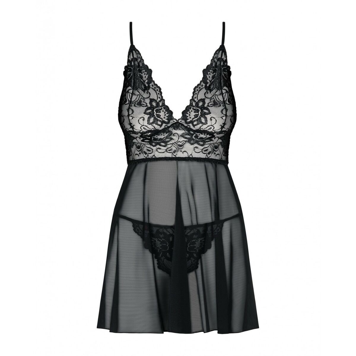 Idillia Babydoll & Trosor Obsessive Idillia babydoll Svart XXL/XXXL - 4
