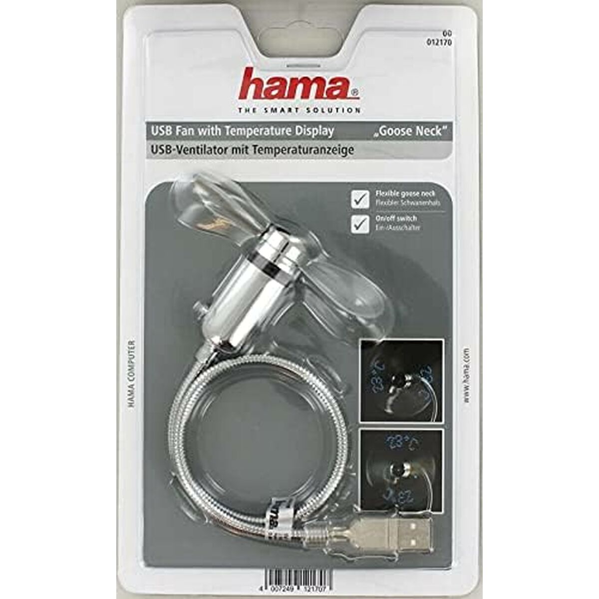 Bordsfläkt Hama 00012170 Silvrig - 6