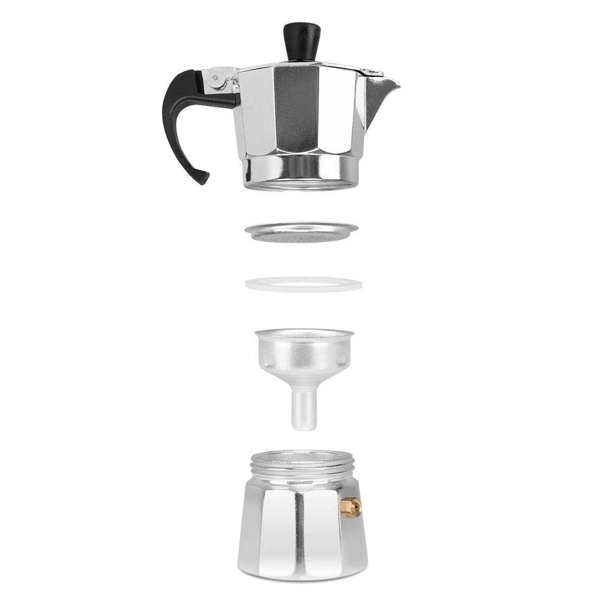 Italiensk Kaffepanna Orbegozo KF 100  1T Silvrig Aluminium 1 Kopp - 5