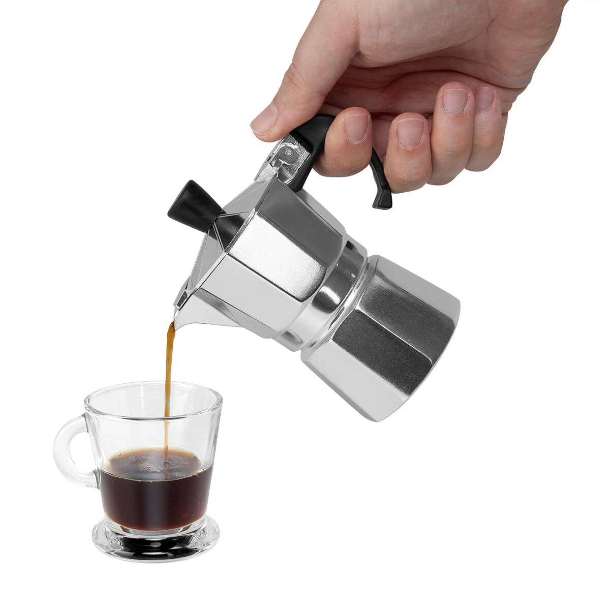 Italiensk Kaffepanna Orbegozo KF 100  1T Silvrig Aluminium 1 Kopp - 6