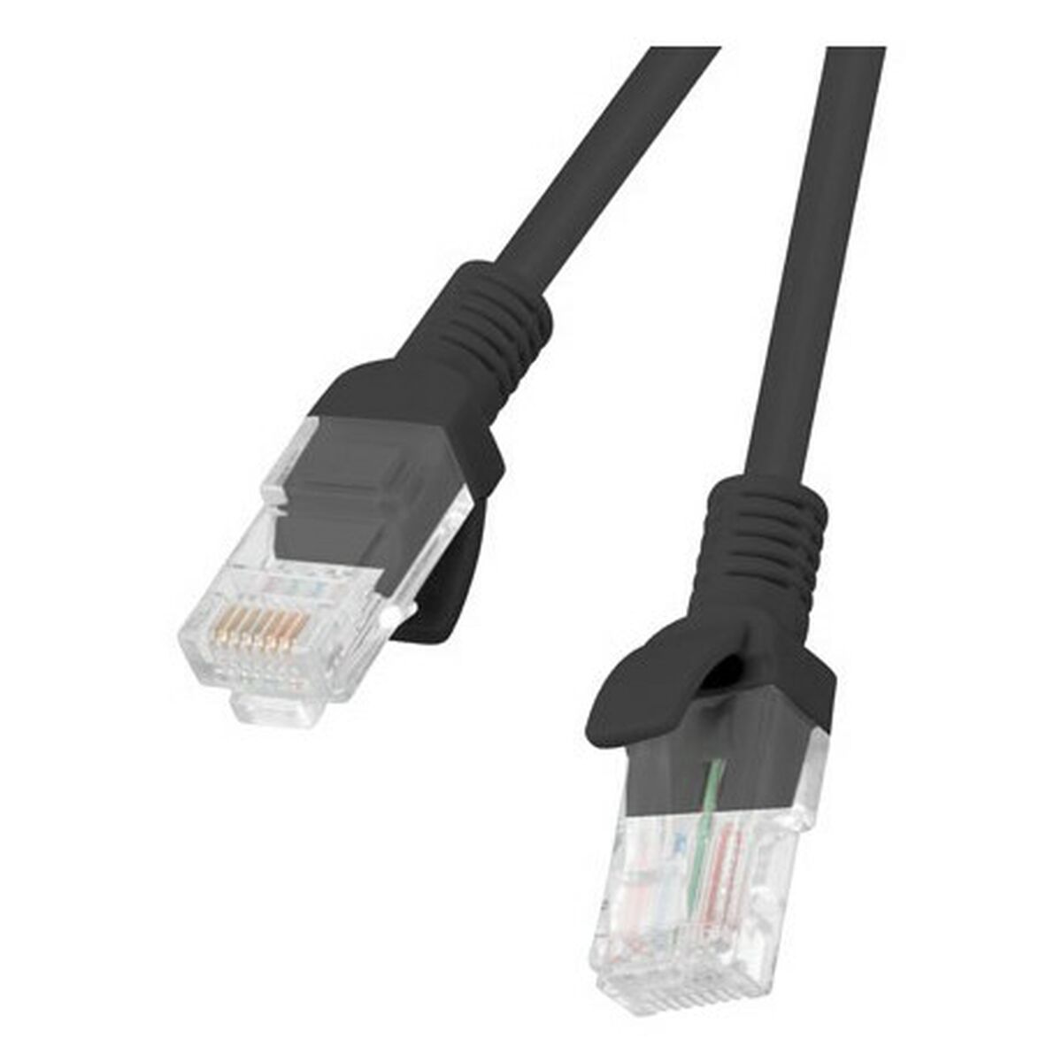 Nätkabel UTP Styv Kategori 5e Lanberg PCU5-20CC-0025-BK Svart 25 cm