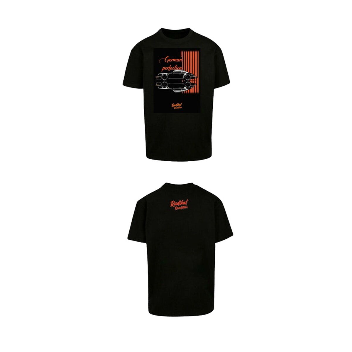 T-shirt med kortärm Herr RADIKAL GERMAN PERFECTION Svart S