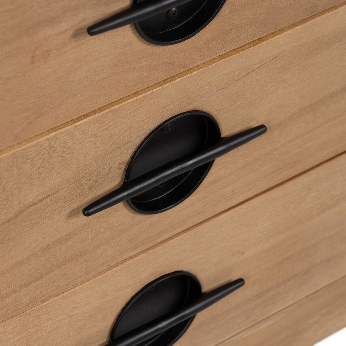 Skänk AIKO Kräm Naturell Järn Trä MDF 148 x 38 x 66 cm - 6