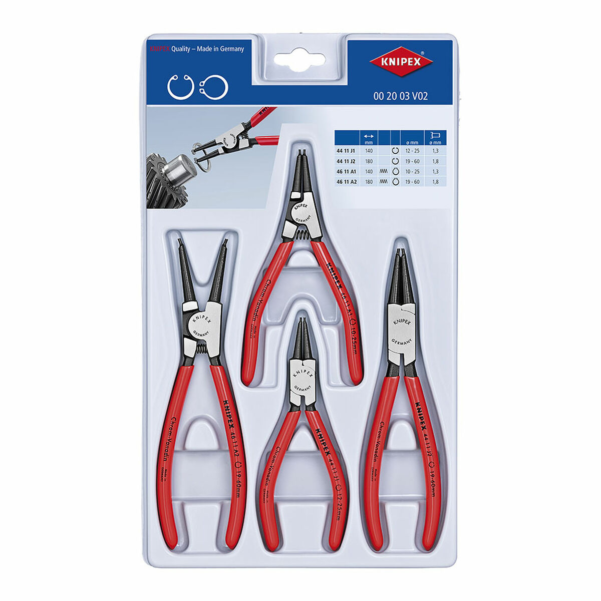 Låsringstång Knipex