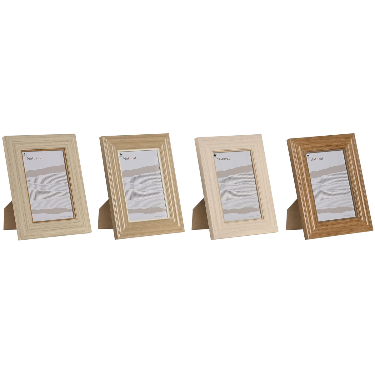 Fotoram Home ESPRIT Multicolour Glas polystyren 16,2 x 1,6 x 21,2 cm (4 antal)