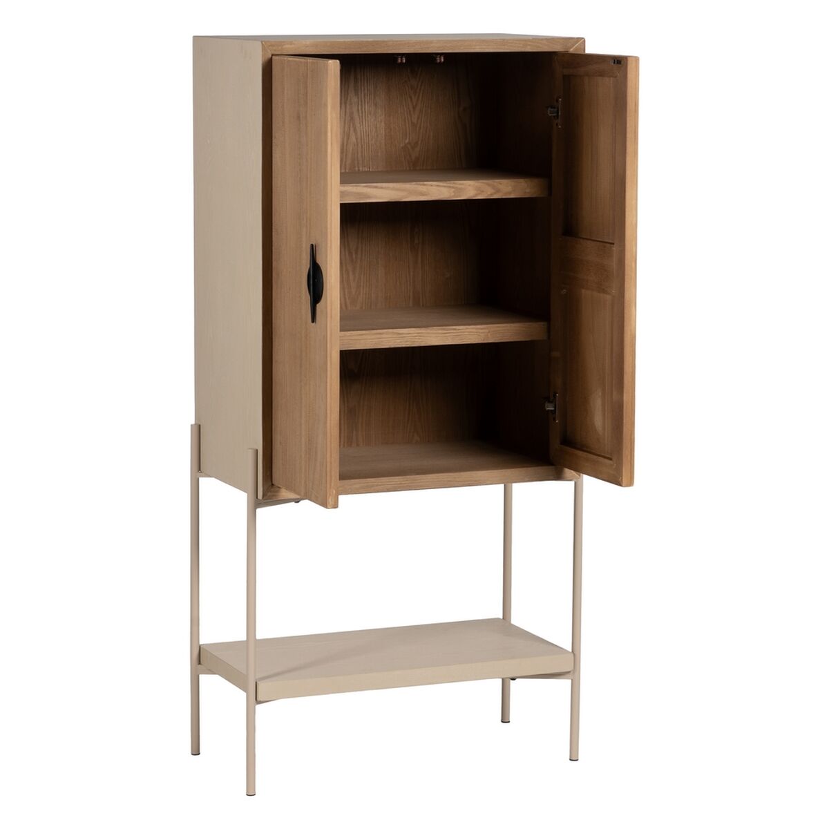 Skänk AIKO Kräm Naturell Järn Trä MDF 70 x 40 x 172 cm - 3