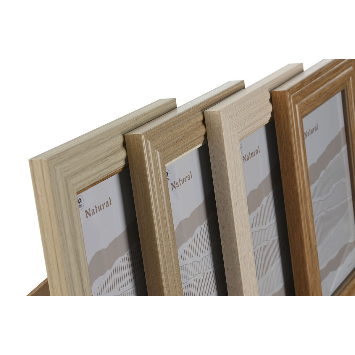 Fotoram Home ESPRIT Multicolour Glas polystyren 19,2 x 1,6 x 24,2 cm (4 antal) - 3