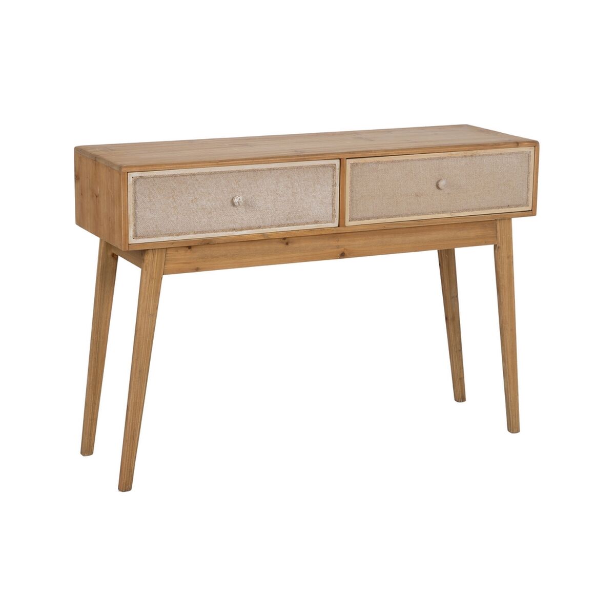 Skänk GEREL Naturell Granträ Trä MDF Naturliga fibrer 115 x 37 x 80 cm