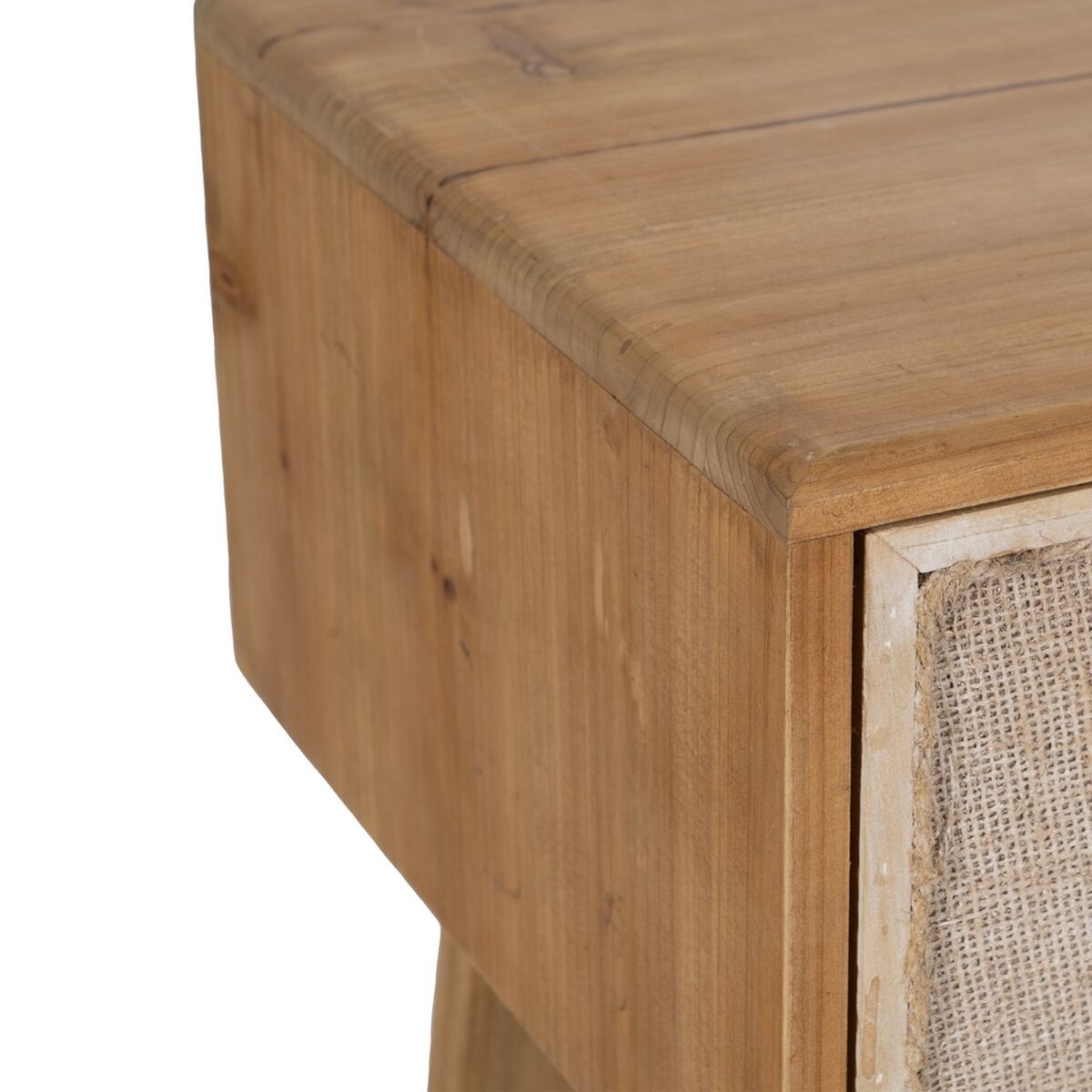 Skänk GEREL Naturell Granträ Trä MDF Naturliga fibrer 115 x 37 x 80 cm - 4