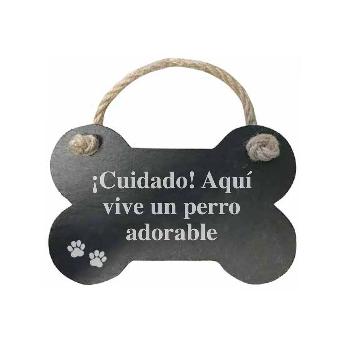 Hängdekoration Magnet & Steel Cuidado aquí vive un perro adorable Ben Skiffer Snöre - 3