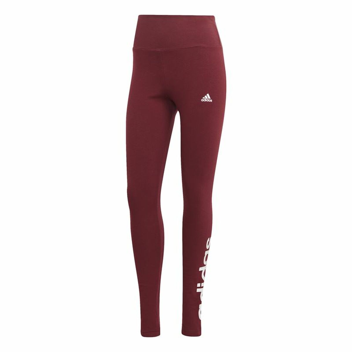 Sport-leggings, Dam Adidas Rödbrun