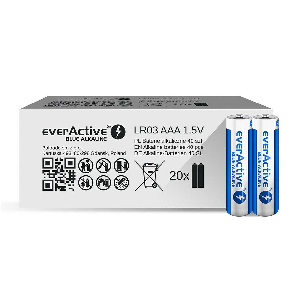 Batterier EverActive LR03 1,5 V AAA - 2